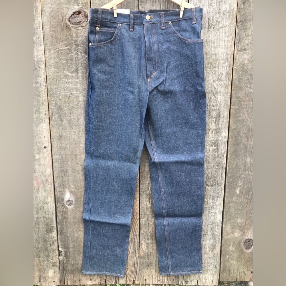 Deadstock Vintage 80s Dakota by Five Brother Straight Leg Dark Wash Jeans 36x36
